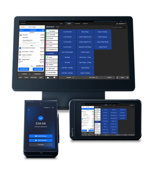 SkyTab POS system for small business payment processing